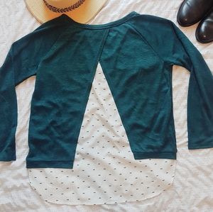 👚 Twik Cute Business Casual Mock Shirt Open Back